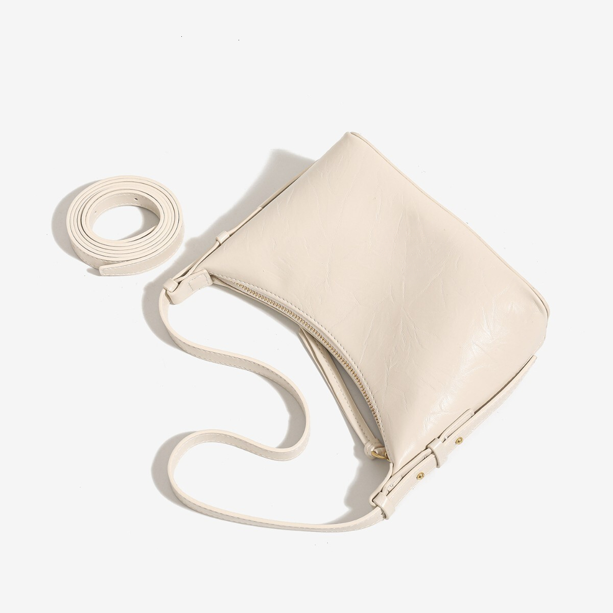 Designer's new Hobo cowhide armpit bag, fashionable handbag, crossbody bag