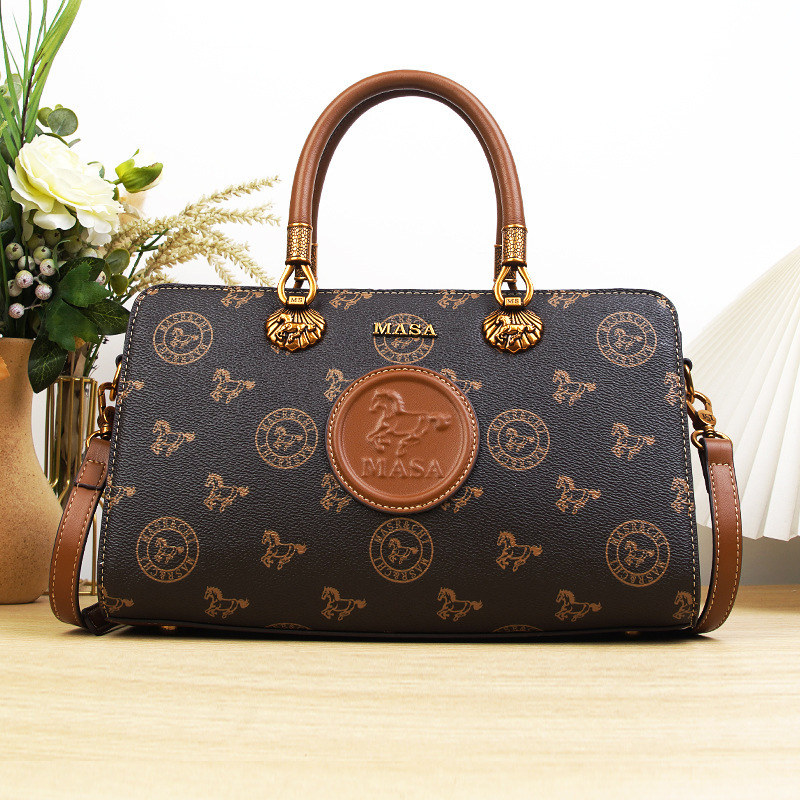 Women's 2025 New Printed Large Capacity Women's Handbag Middle-Aged Mother Bag OEM