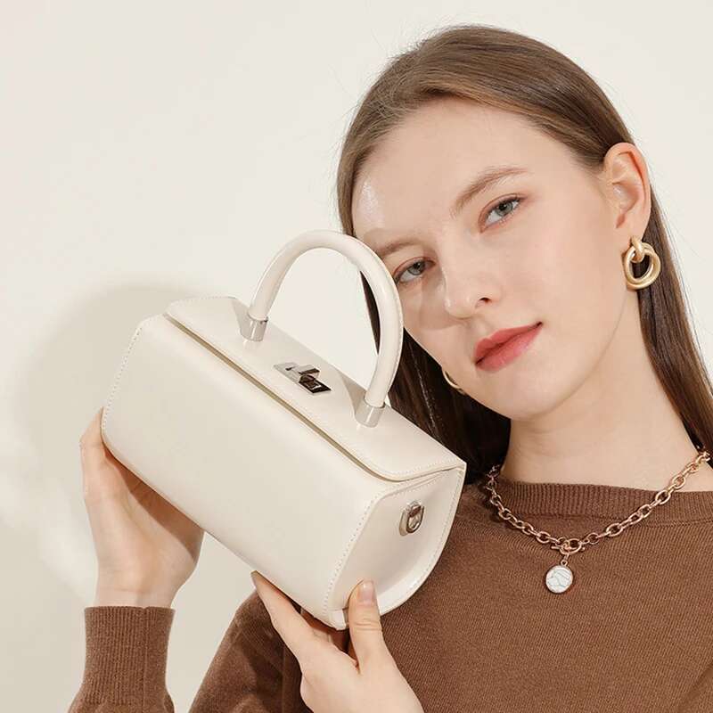 Designer Bag 2025 Genuine Leather Woman Handbags Ladies Crossbody Bags Designer Minimalism Mini Shoulder Bag White Luxury Bag