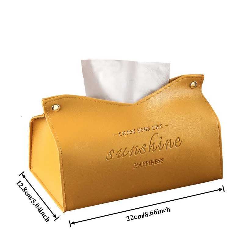 Luxury Leather Tissue Box Cover Modern Home Decor For Kitchen Bathroom Living Room Dining Table Napkin Holder OrganizerM251124