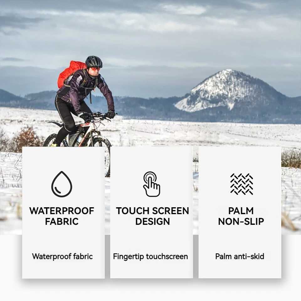 LOOGDEEL Heating Hand Warmer Electric Thermal Gloves Waterproof Snowboard Cycling Motorcycle Bicycle Ski Outdoor Winter Gloves G251124