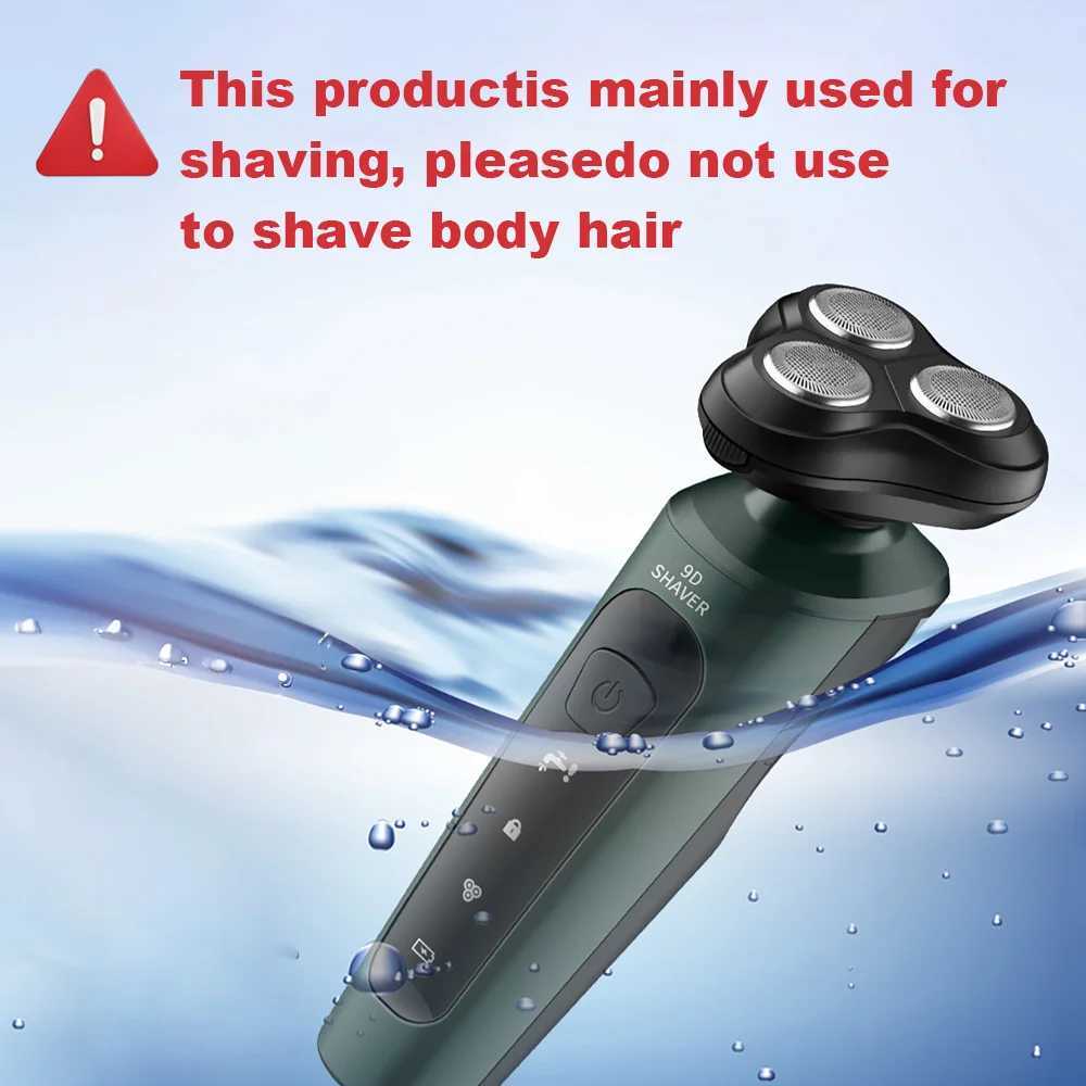 New 9D Electric Shaver USB Car-mounted High-power Full-body Wash Beard Knife Four-in-one Rechargeable Razor L251124