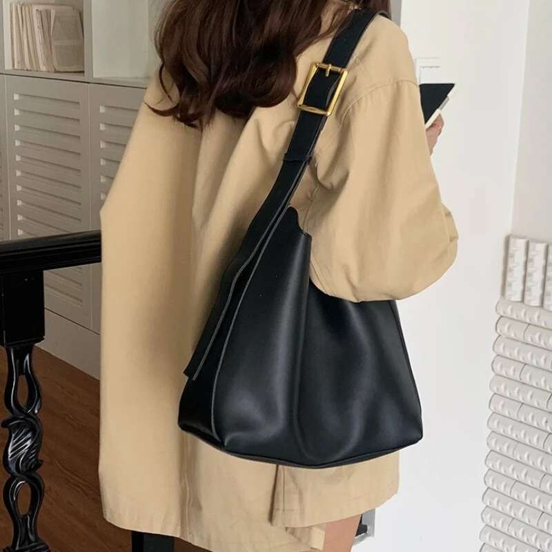 All-Match Women Shoulder Solid Fashion Handbag Crossbody Women's Minimalist PU Leather Bag For Work Purses And Handbags