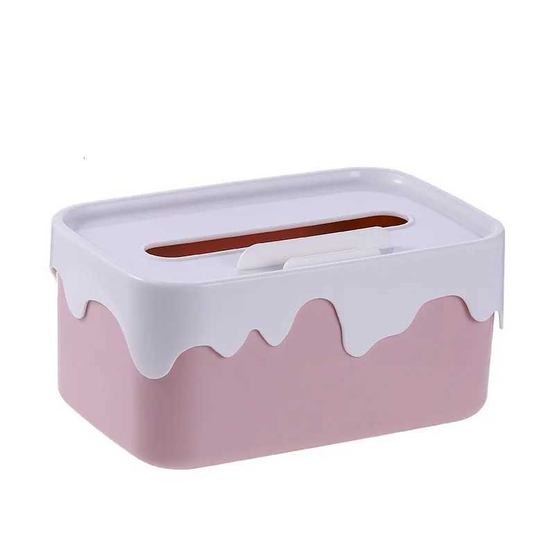 Square Plastic Tissue Box Home Tissue Container Car Napkins Holder Case Kitchen Organizer Simple and StylishM251124