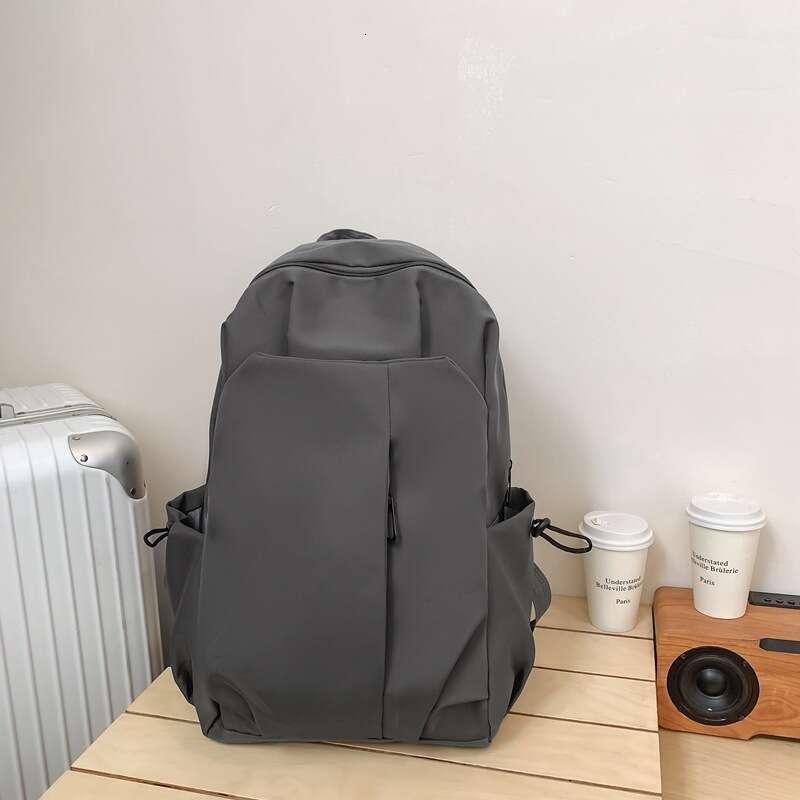 Solid Color Large Capacity Make-Up Class Commuting Female 2023 High School College Students, Leisure Bag For Eating Out, Men's And Women's B