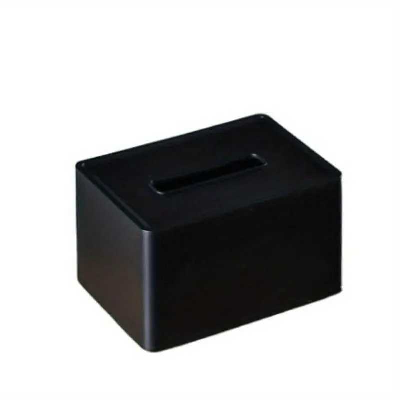 1PC Simple Solid Color Tissue Box Living Room Tissue Box Storage Box Plastic Bottom Cap Tissue BoxM251124