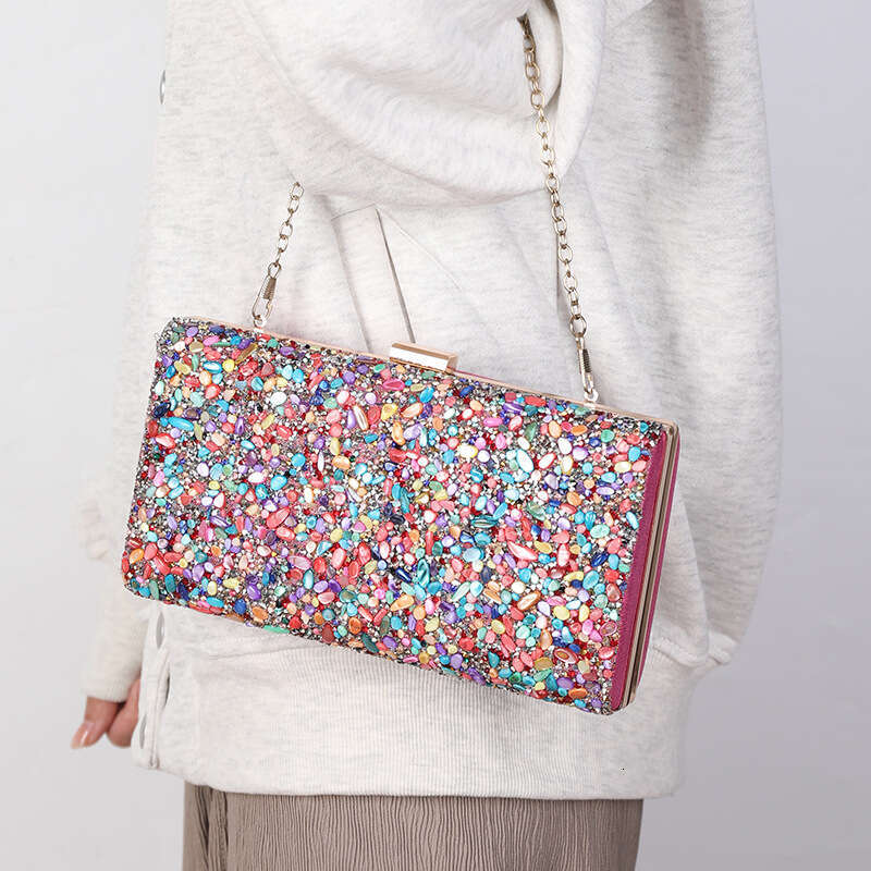 Dinner Bag New Shell Dinner With Diamond Embedding Women S High Sense Banquet Dress Clutch Bag KQ