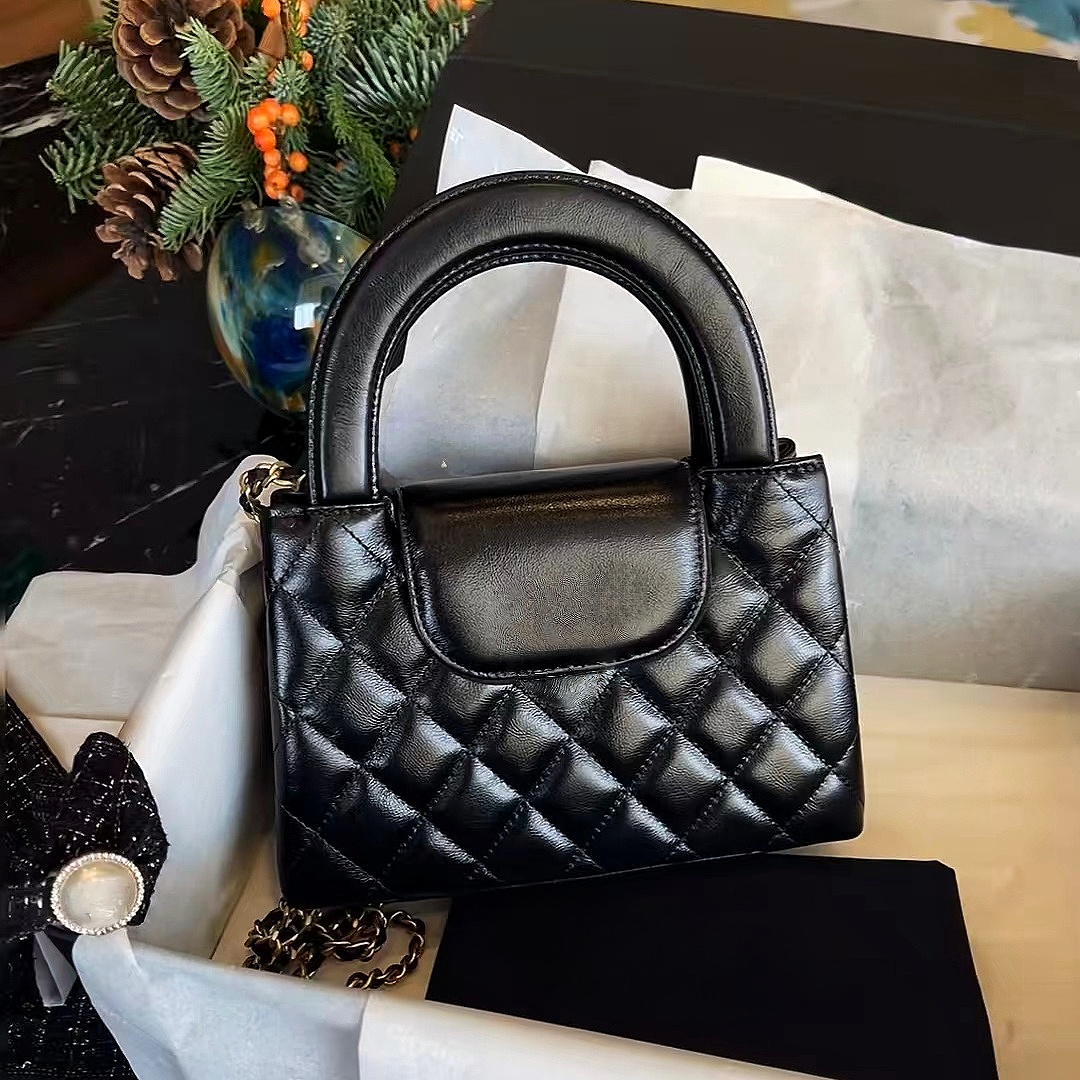 Mirror Quality Designe Bag Genuine Leather Bag Classic Diamond Lattice Luxury Bag Quilted Bag Suede cc Bag 24K Flap Bag Fashion Womens Kel Mini Handbag