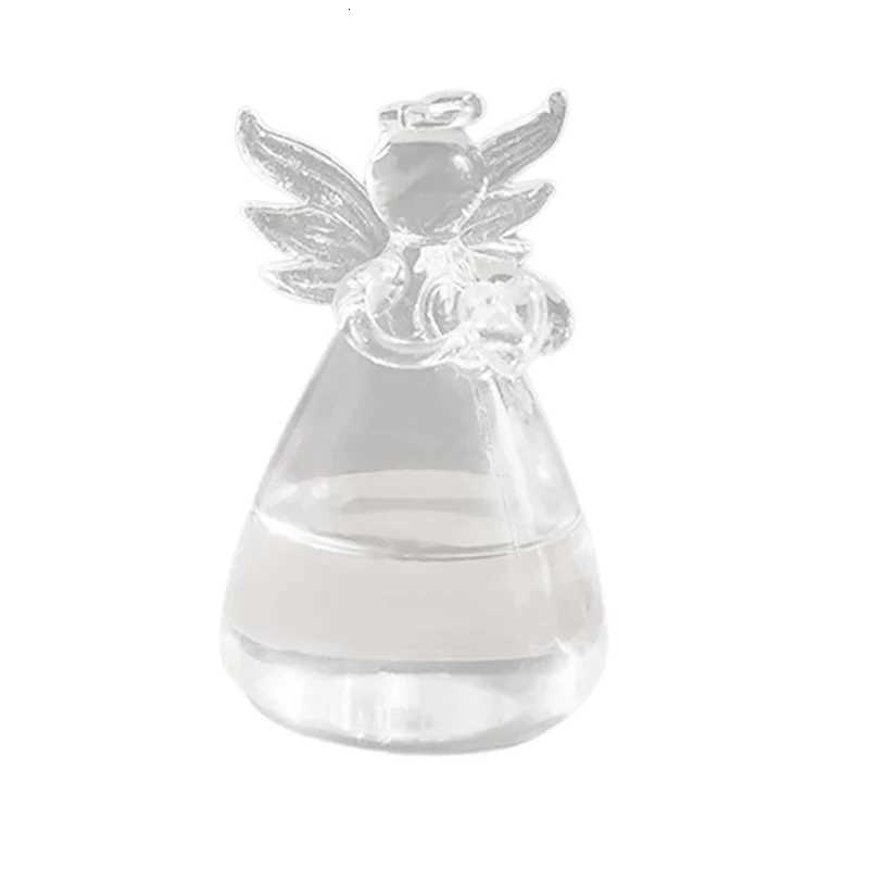 New Transparent Angel Hydroponic Vase Home Decor Nordic Simple Living Room Study Table Accessories Desk Ornament Glass Flowerpot C251124