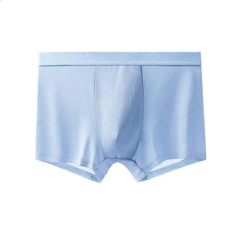 7 mens ice silk underwear summer 5A antibacterial boxing shorts comfortable and breathable square flat pants 250417