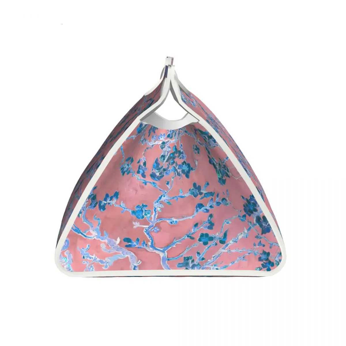 Custom Pink Van Gogh Almond Blossom Tissue Box Cover for Bathroom Car PU Leather Rectangular Facial Tissue Box HolderM251124