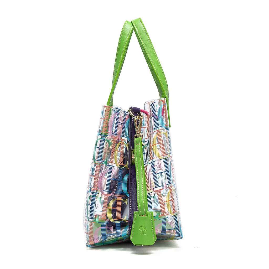 CHCH Women's Tote New PVC Transparent Leisure Beach Bag Waterproof