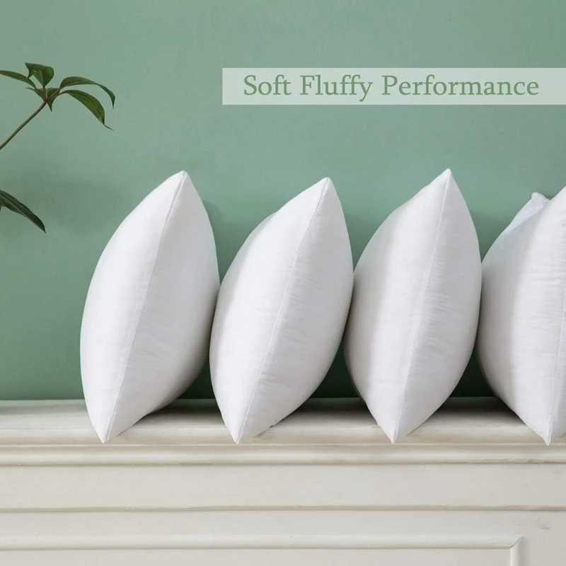 Throw Pillows Insert 30x50cm 45x45cm 50x50cm Cushion Inner Soft Fluffy Plump Stuffer Cushion Pads White Decorative Pillow Insert G251124