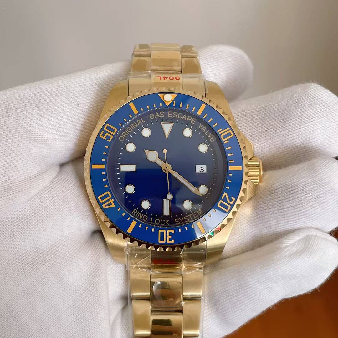 Super U1 Factory ST9 Upgrated Gold Mens watch Miyota 8215 Movement Stanless Steel Glide Lock Ceramic Bezel Black Dial Automatic Business Casual mens wristwatches