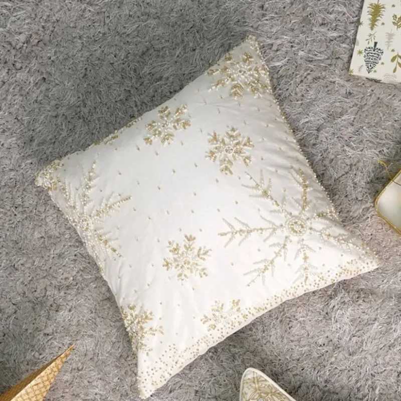 Whispering Snowfall Cushion Christmas Winter Decor Soft Throw Pillow Living Room Couch Birthday Holiday Gift G251124