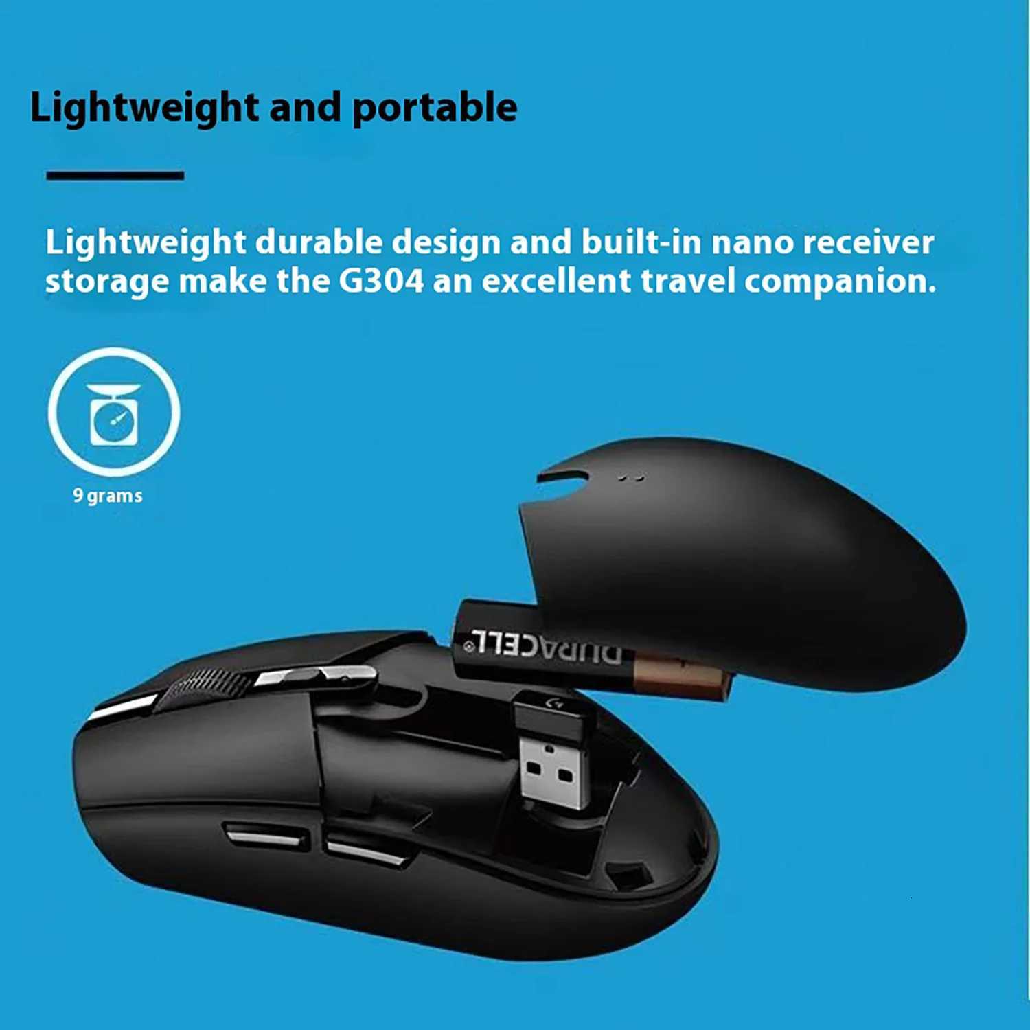 G304/G305 - Wireless Gaming Mouse with LIGHTSPEED 12000 DPI Sensor 250-Hour Battery Great for CS LOLM251124