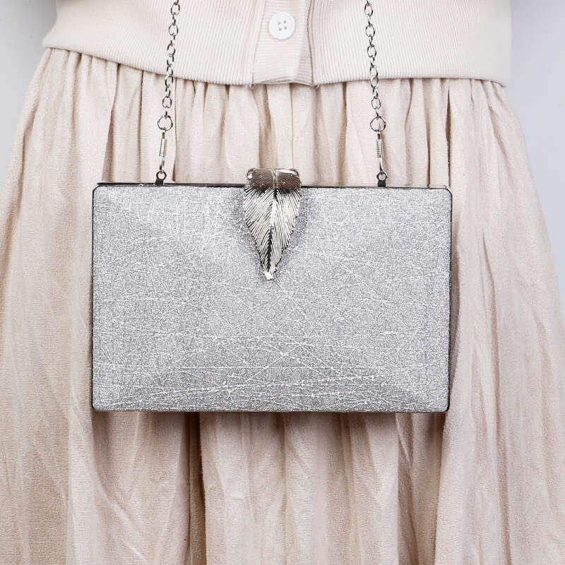 Dinner Bag Fashionable Leaf Dinner Simple PU Handheld Premium Women S Chaozhou Banquet Bag KQ