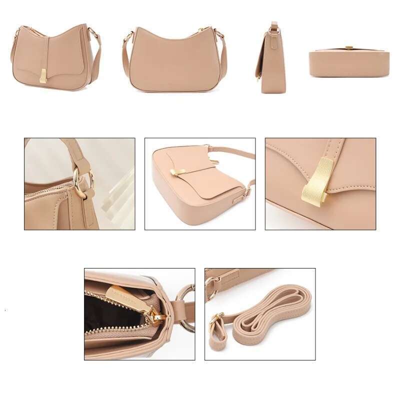 Matte Napa Pattern Niche Fashion Retro Shoulder Fashionable French Stick Armpit Bag Women's Handbag