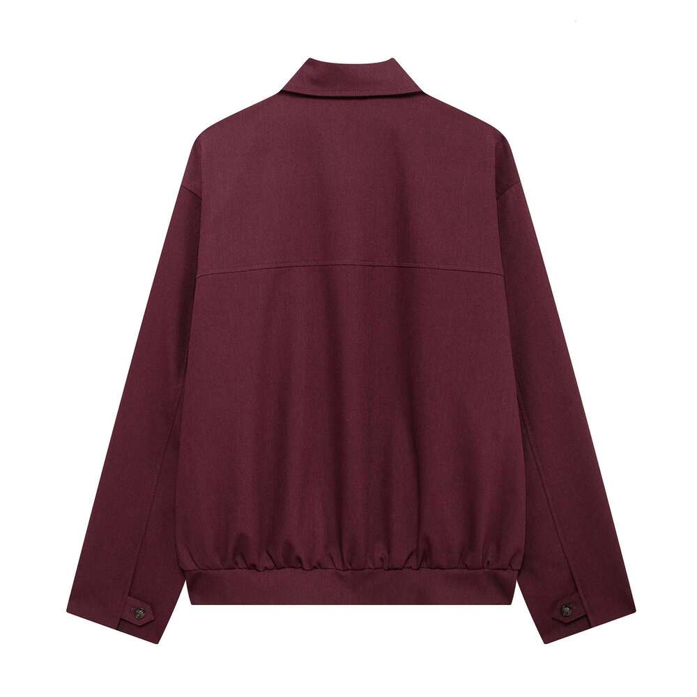 Designer Clothes Trafza-Women Vintage Loose Lapel Bury Color Zipper New 2025 Spring Autumn Stylish Versatile Casual Jacket