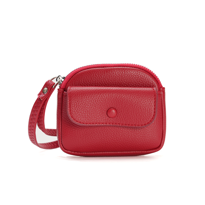 New small hot mouth red coin data cable packet multi-function wallet wrist bag wholesale