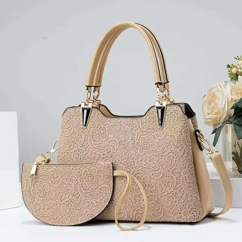 Large -Capacity Temperament Women Bag 2024 New Two -Piece Hand Handbag Fashion Printing Shoulder Crossbody Bags