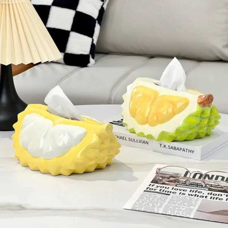 2025 New Design Durian-Shaped Paper Towel Holder Innovative Large-Capacity Tissue Storage Box With Smooth Surface FinishM251124