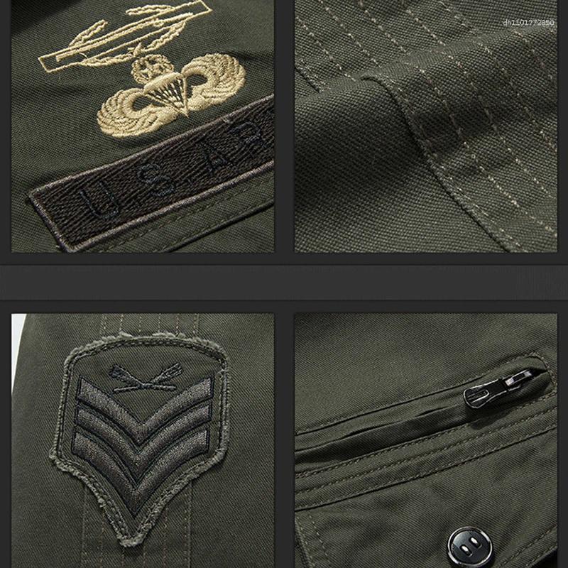 Men's Jackets Business Casual Man Winter Fleece Tactical Jacket Embroidery Windproof Multiple Pockets Outdoor Workwear Coat