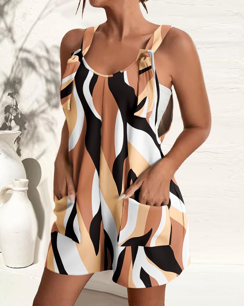 2023 Womens Summer New Casual Fashion Sling Shorts Jumpsuit Strap Pants Women