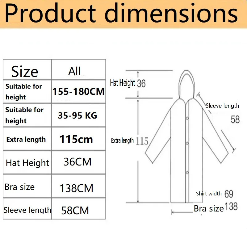 Rainwater Layers Waterproof Womens Raincoat Rain Cover Protection for Rainy Ponchos Folding Raincoat Trip Ponchos Waterproof 250421