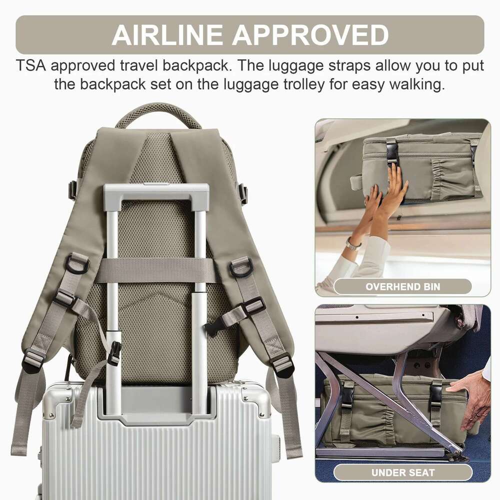 Designer bag Travel 40x20x25 Ryanair Fashion Laptop Women Waterproof backpack Cabin Carry ons Notebook Backpack School Bag