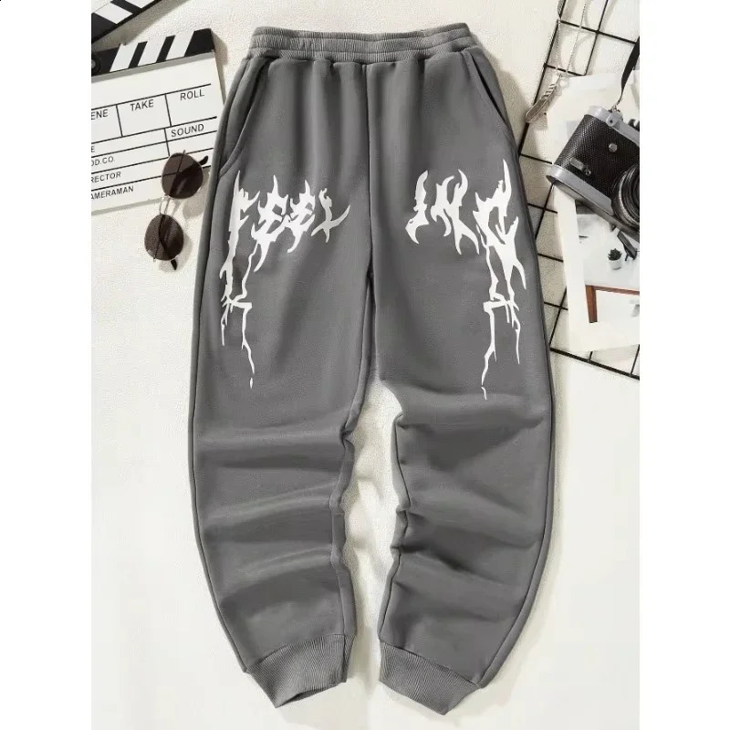 American Knitted Sports Printed Pattern Casual Solid Color Mens Tight Pants 250422