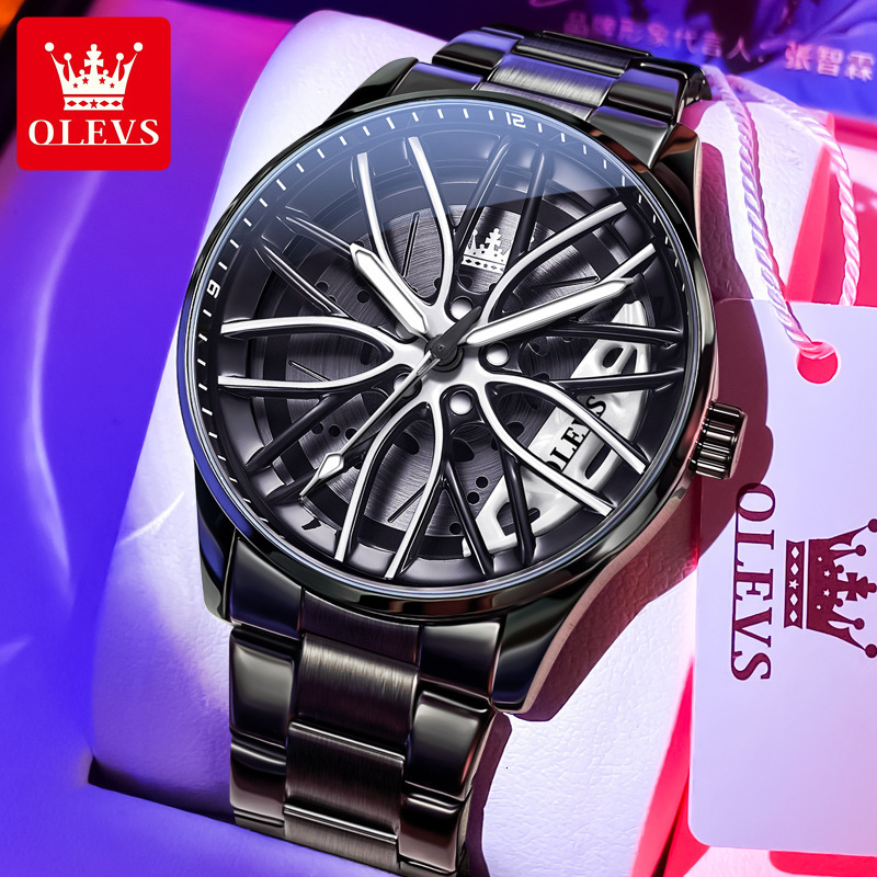 OLEVS Luxury Outdoor Watches Fashionable And Individual Waterproof Luminous Quartz Sports And Casual Men's Watches Designer Watches Free Delivery