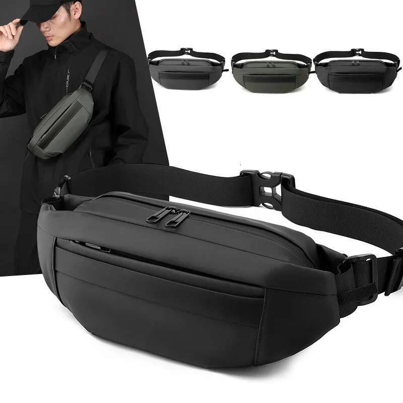 Quality Nylon Chest Fashion Business Men Waist 2024 New Male Fanny Pack Leisure Travel Shoulder Crossbody Phone Bag