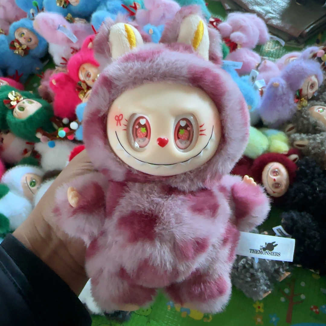 New Leopard Spot Labubu Doll High-quality Labubu Plush Toy with H251124