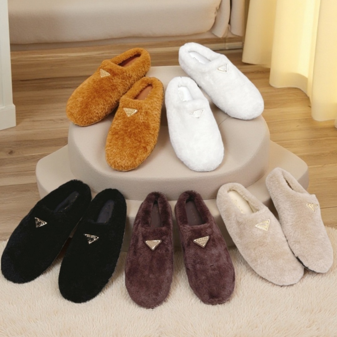Womens Fluffy Slide… - image