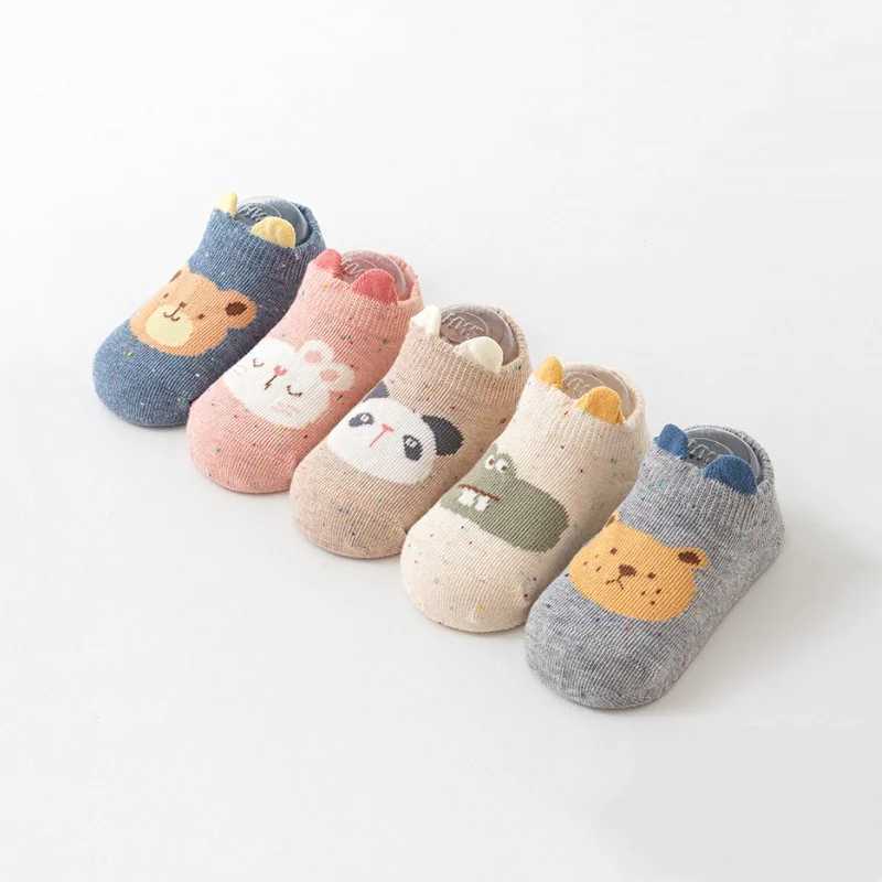 Kids Floor SOCKS 0-5 Years Soft Cotton Anti-slip Sports SOCKS for Baby Toddler Boys Girls Autumn Winter Home Wear G251124