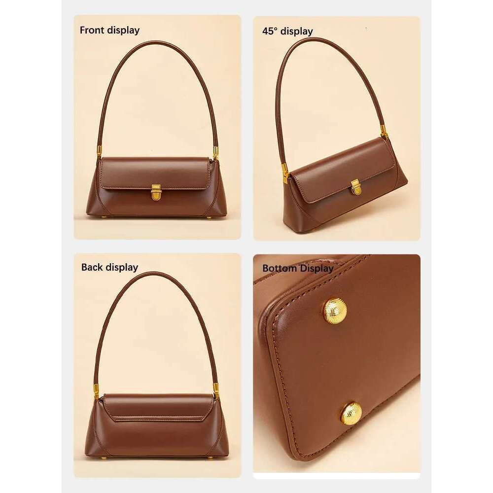 Zency Fashion Women Leather Shoulder Handbag Purse Ladies Underarm Bag Gift Choice For Lover Wife
