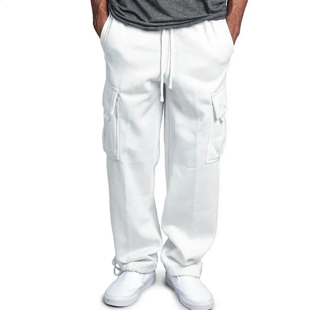 Mens track cargo pants ideal street bottom for fitness gym running and training - breathable and soft sports pants 250422