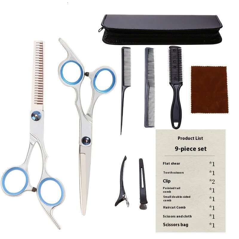6.0 Salon Hairstylist Apprentice Flat Shears Home Use Detachable Professional Haircut Scissors Set Free shippin