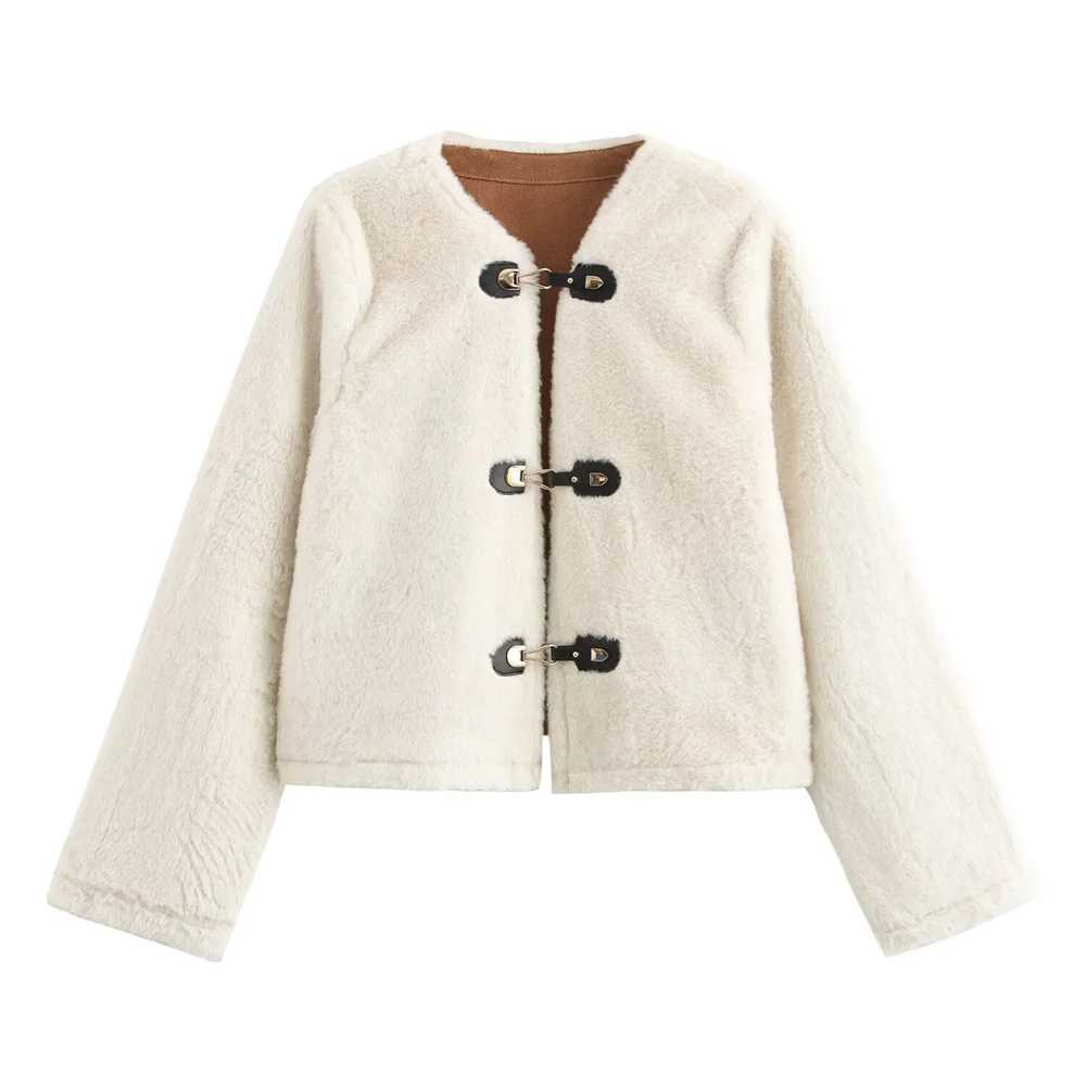 Autumn New Womens European and American style loose casual long sleeved double-sided rope knot jacket J251124