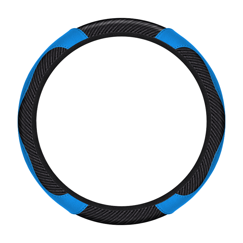 Stylish 38cm Compatible Carbon Fiber Leather Steerage Wheel cover Protector