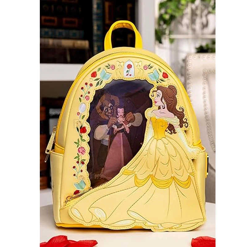 Disney Loungefly Beauty and The Beast Princess Belle Lenticular Mini Backpack X250424