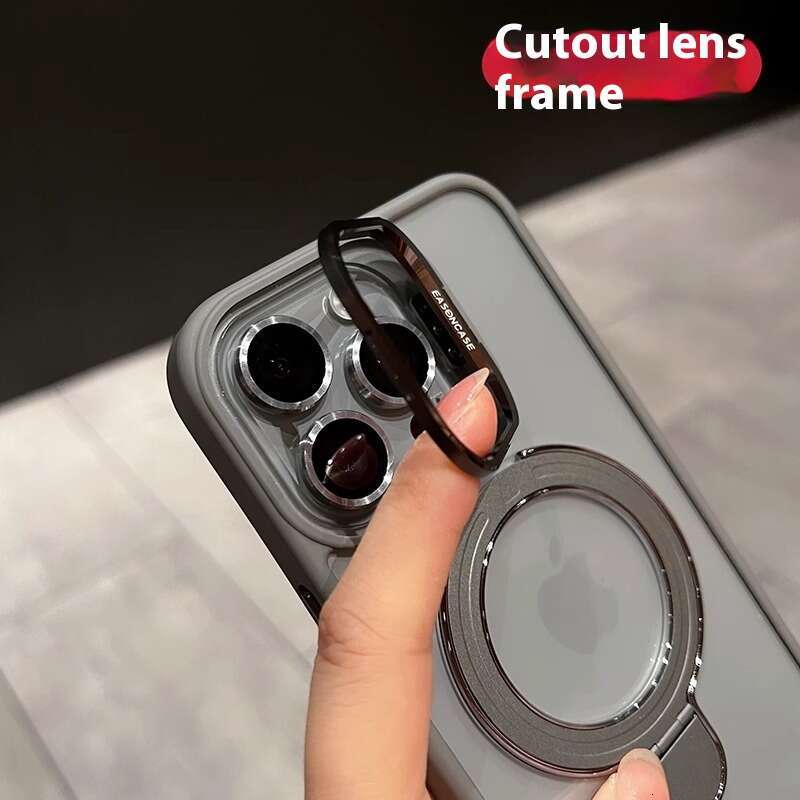 Lens bracket suitable for Apple 15 phone case magnetic suction iPhone 16 Promax new 13 transparent protective cover
