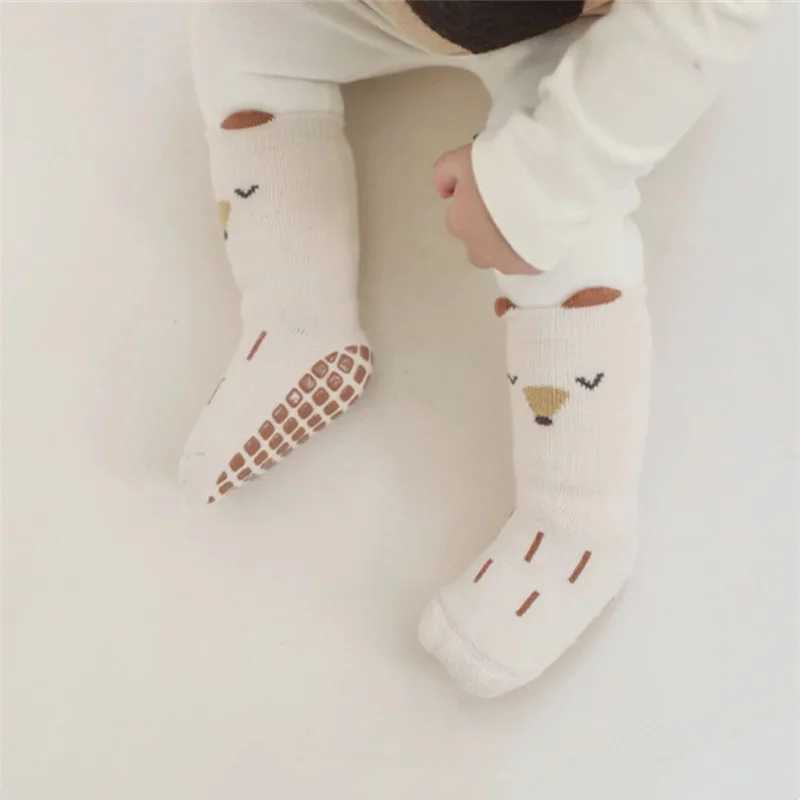 1/5Pairs Winter SOCKS New Kids Thick Terry Floor SOCKS Print Keep Warm CHIldrens Anti Slip SOCKS For Girls Boys 0-5Y G251124