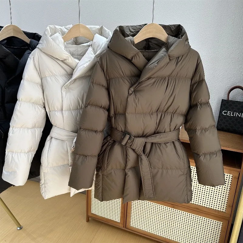 Womens Winter Parka Coat 2025 High-grade Warm Hooded Ladies Outerweat Fashion Loose Temperament Lady Short Down Cotton Jacket 251121 - view 4