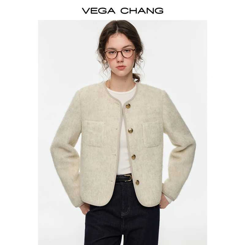 Vega Chang New Winter Womens Short Wool Blend Coat with a Sense of Sophistication J251124