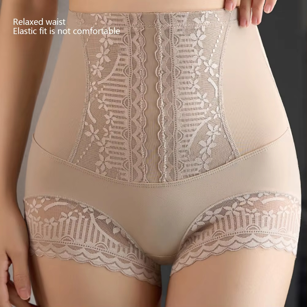 3 Pairs High Waisted Slimming Underwear Waist Trainer Bodysuit Hip Lifting Shapewear Invisible Hip Modeling Women's Shapewear underwear Push Up P