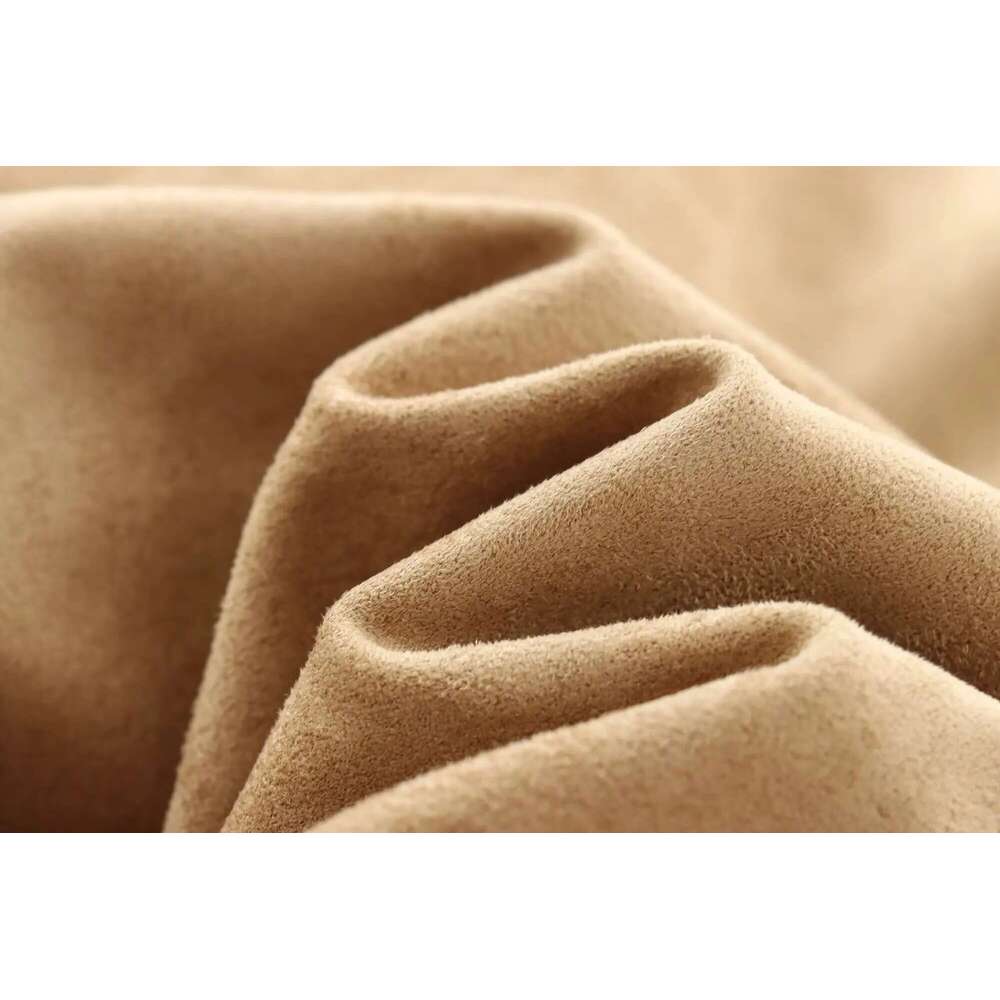 Designer Clothes New Women's Fashion European American Style Simple And Versatile High Collar Long Sleeve Leather Suede Casual Jacket