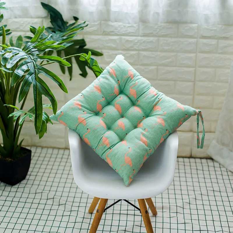 Home Chair Seat soft Cushion Pad Winter Office Back Support Thick Cotton Linen Decorative Sofa Pillow Chair Cushion G251124