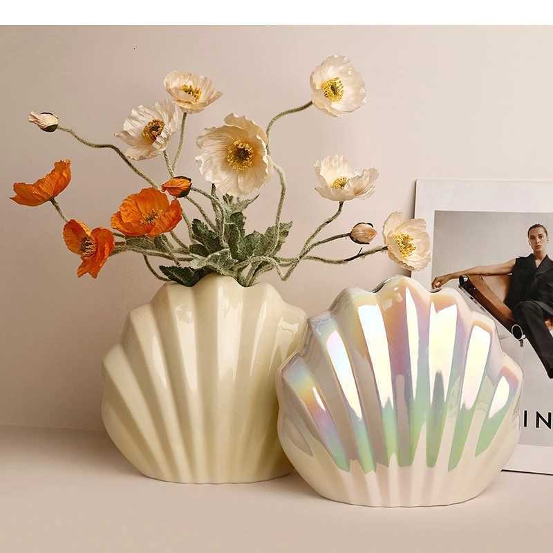 Vase Decoration Dining Table Flower Arrangement Crafts Home Living Room Art Light Luxury Ceramic Vases C251124